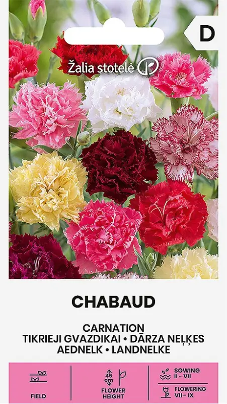Neļķes dārza Chabaud  Mix 0.5g